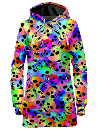 Sartoris Art - Happy Skulls Hoodie Dress