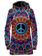 Love And Peace Hoodie Dress Sartoris Art Epic Hoodie