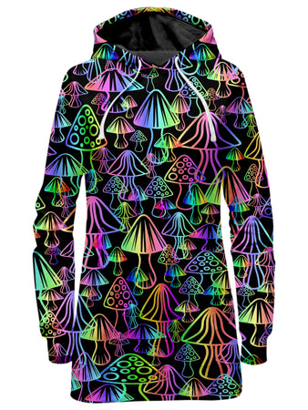 Sartoris Art - Magic Mushrooms Hoodie Dress