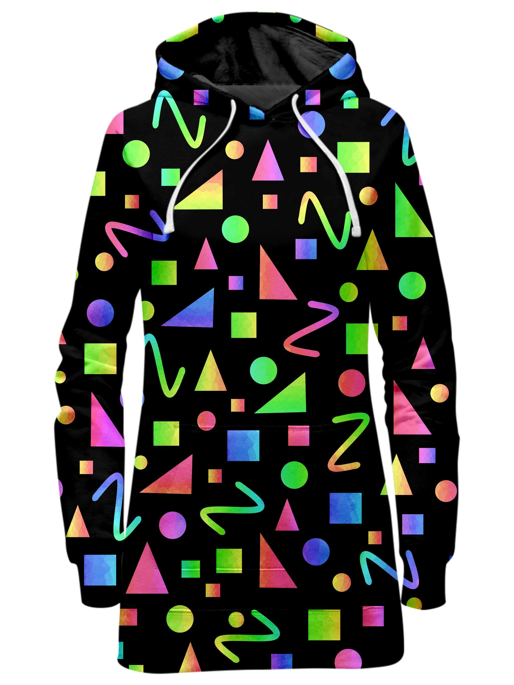 Party Geometric Hoodie Dress