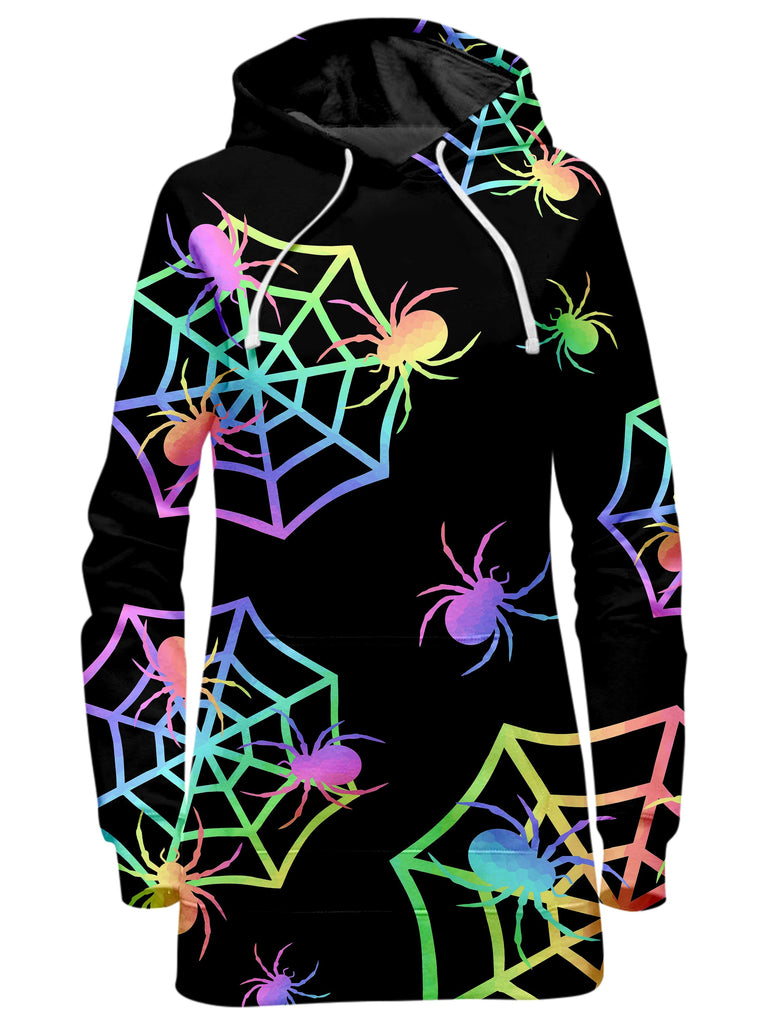 Sartoris Art - Pastel Spider Webs Hoodie Dress