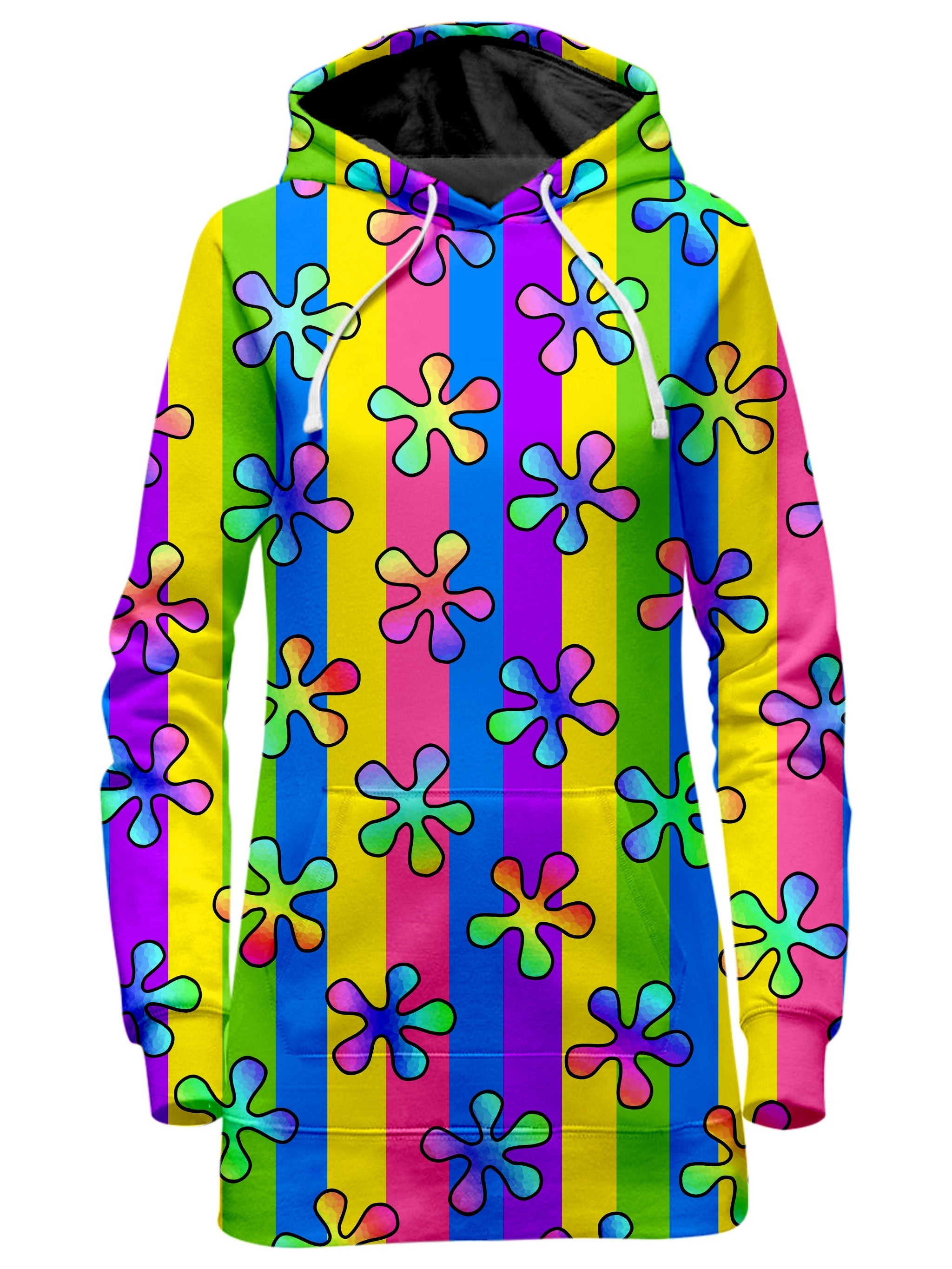 Psychedelic 60s Hoodie Dress