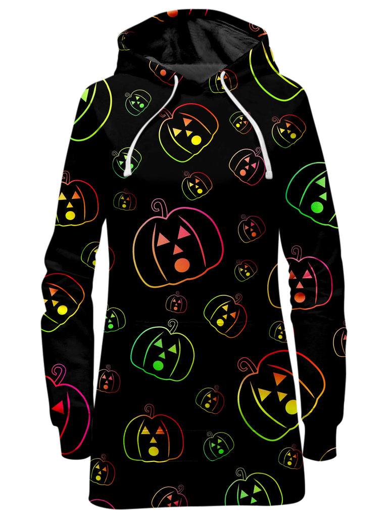 Sartoris Art - Psychedelic Pumpkins Hoodie Dress