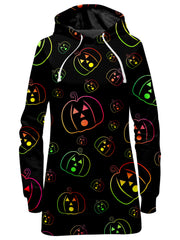 Psychedelic Pumpkins Hoodie Dress