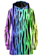 Rainbow Tiger Stripes Hoodie Dress Sartoris Art Epic Hoodie