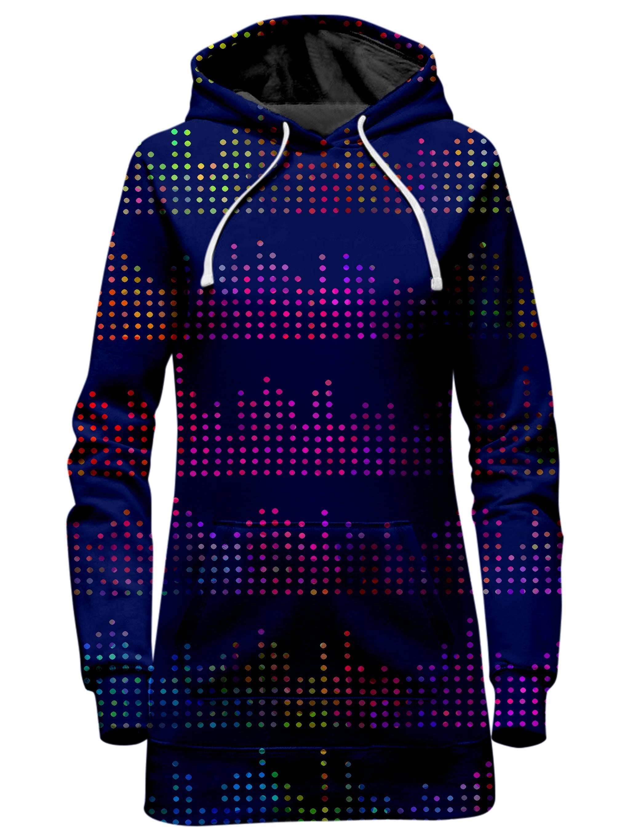 Techno Equalizer Bars Hoodie Dress