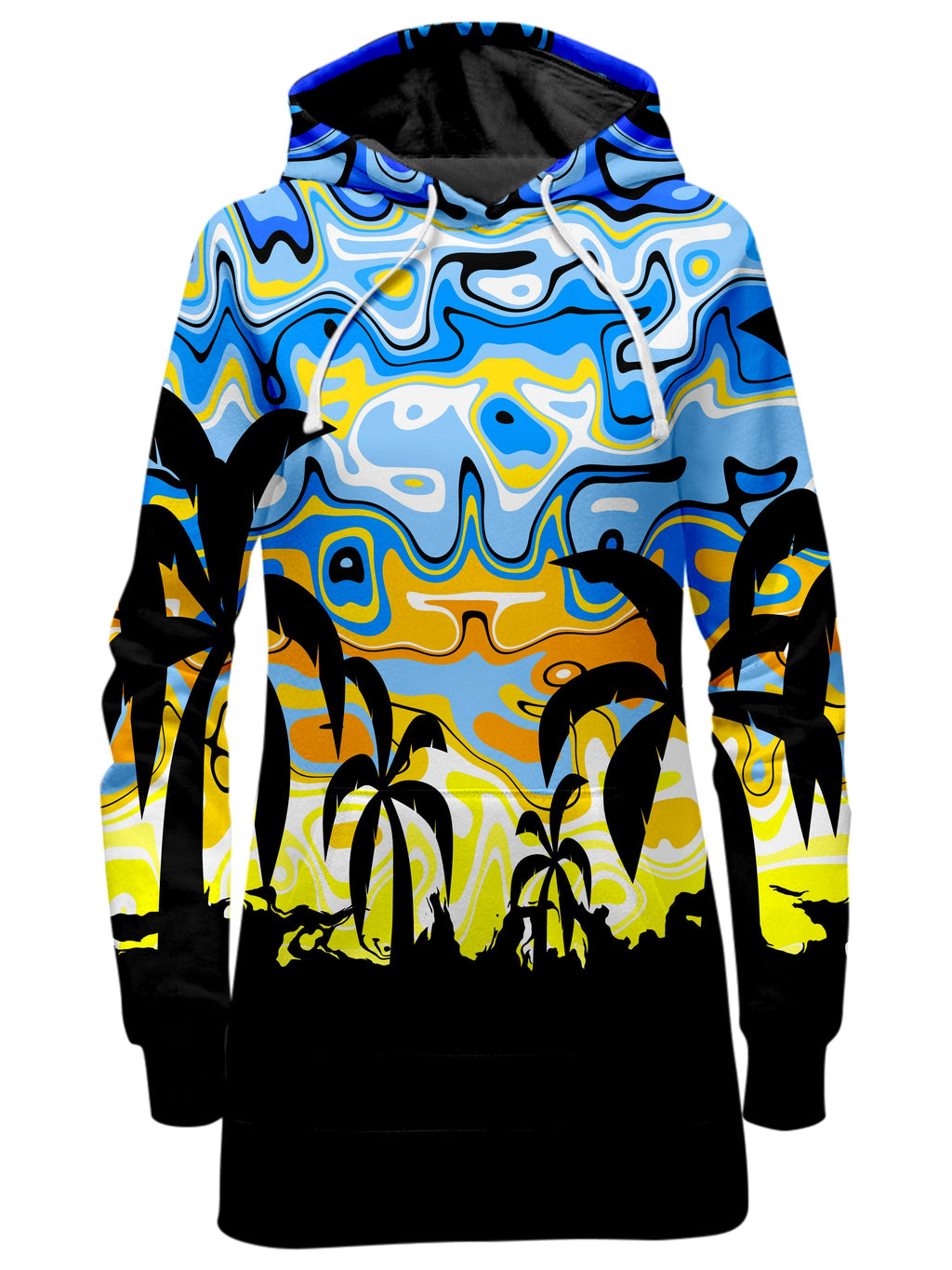 Tropical Night Hoodie Dress Sartoris Art Epic Hoodie