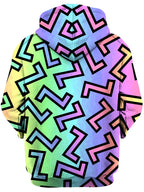 80s Rainbow Unisex Hoodie Sartoris Art Epic Hoodie