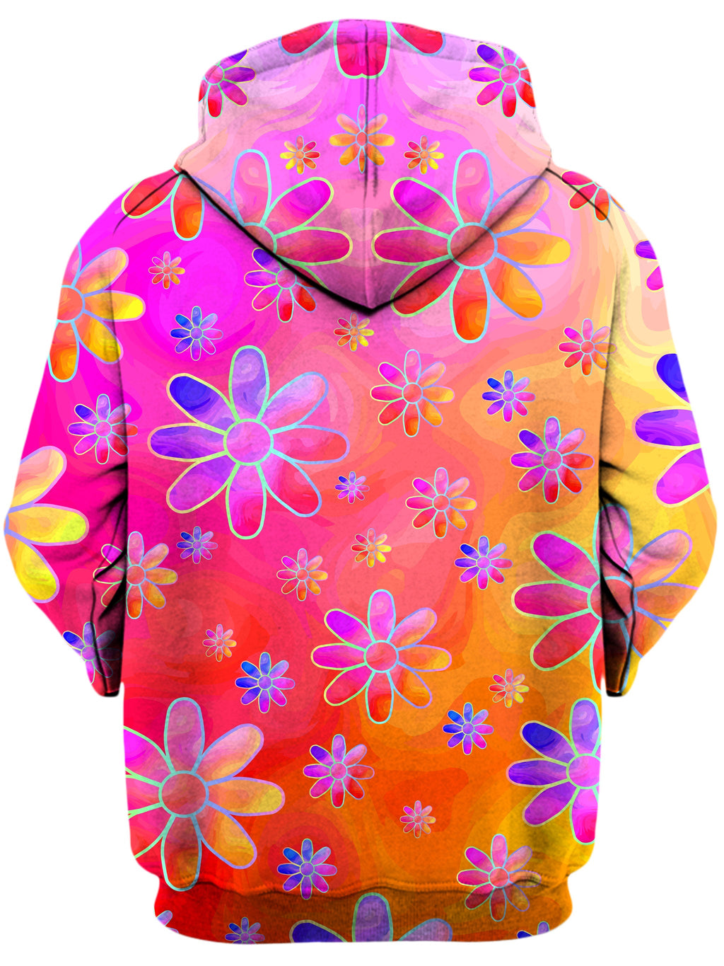 Hippie Trippy Flowers Unisex Hoodie Sartoris Art Epic Hoodie