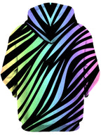 Jungle Rainbow Unisex Zip-Up Hoodie Sartoris Art Epic Hoodie