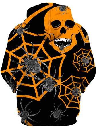 Sartoris Art - Orange Skull Halloween Unisex Hoodie