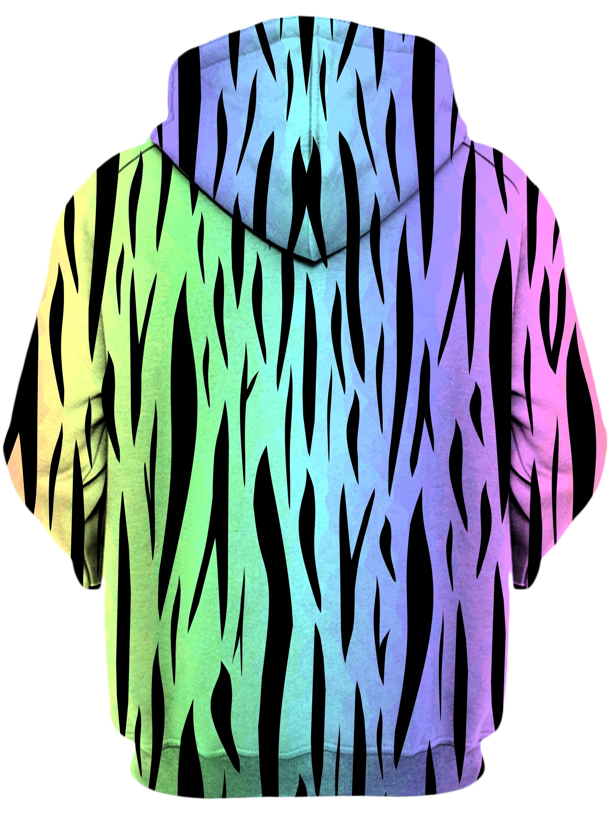 Rainbow Tiger Stripes Unisex Zip-Up Hoodie