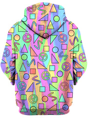 Trippy Retro Peace Signs Unisex Hoodie