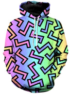 80s Rainbow Unisex Hoodie Sartoris Art Epic Hoodie