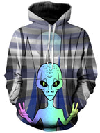 Alien Arrival Unisex Hoodie Sartoris Art Epic Hoodie