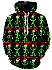 Alien Christmas Unisex Hoodie