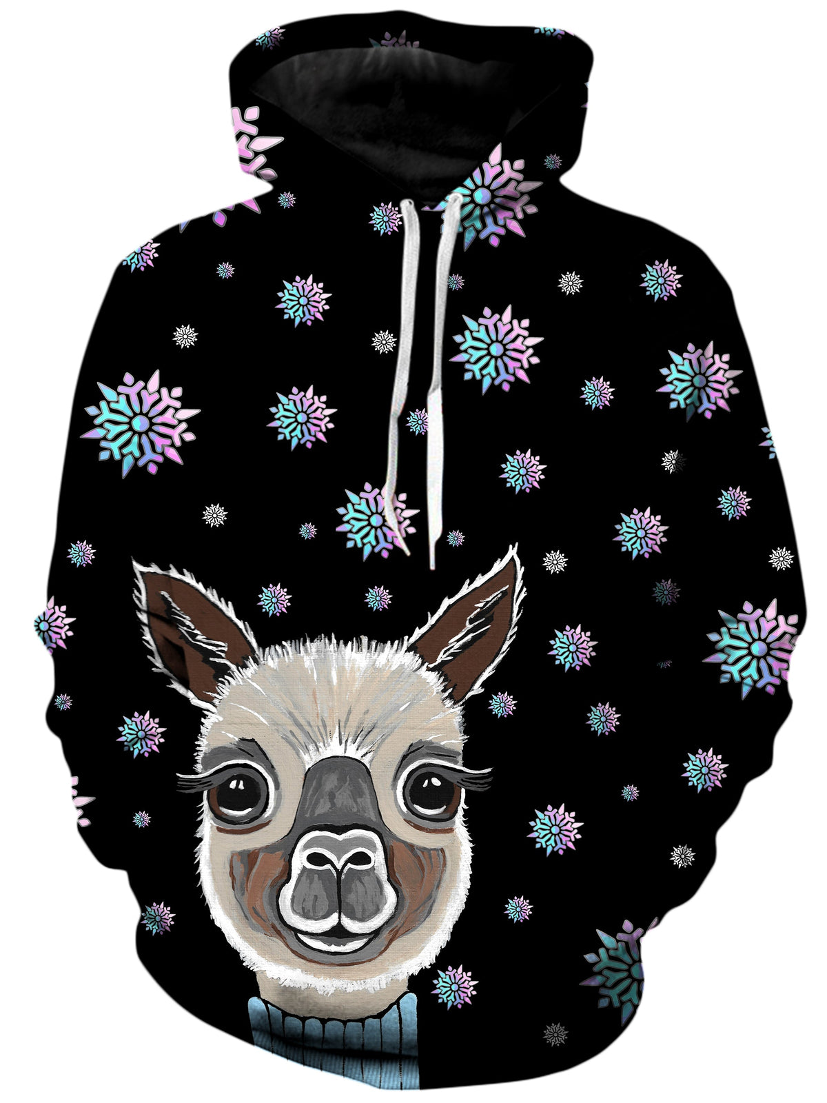 Alpaca Christmas Unisex Hoodie Sartoris Art Epic Hoodie