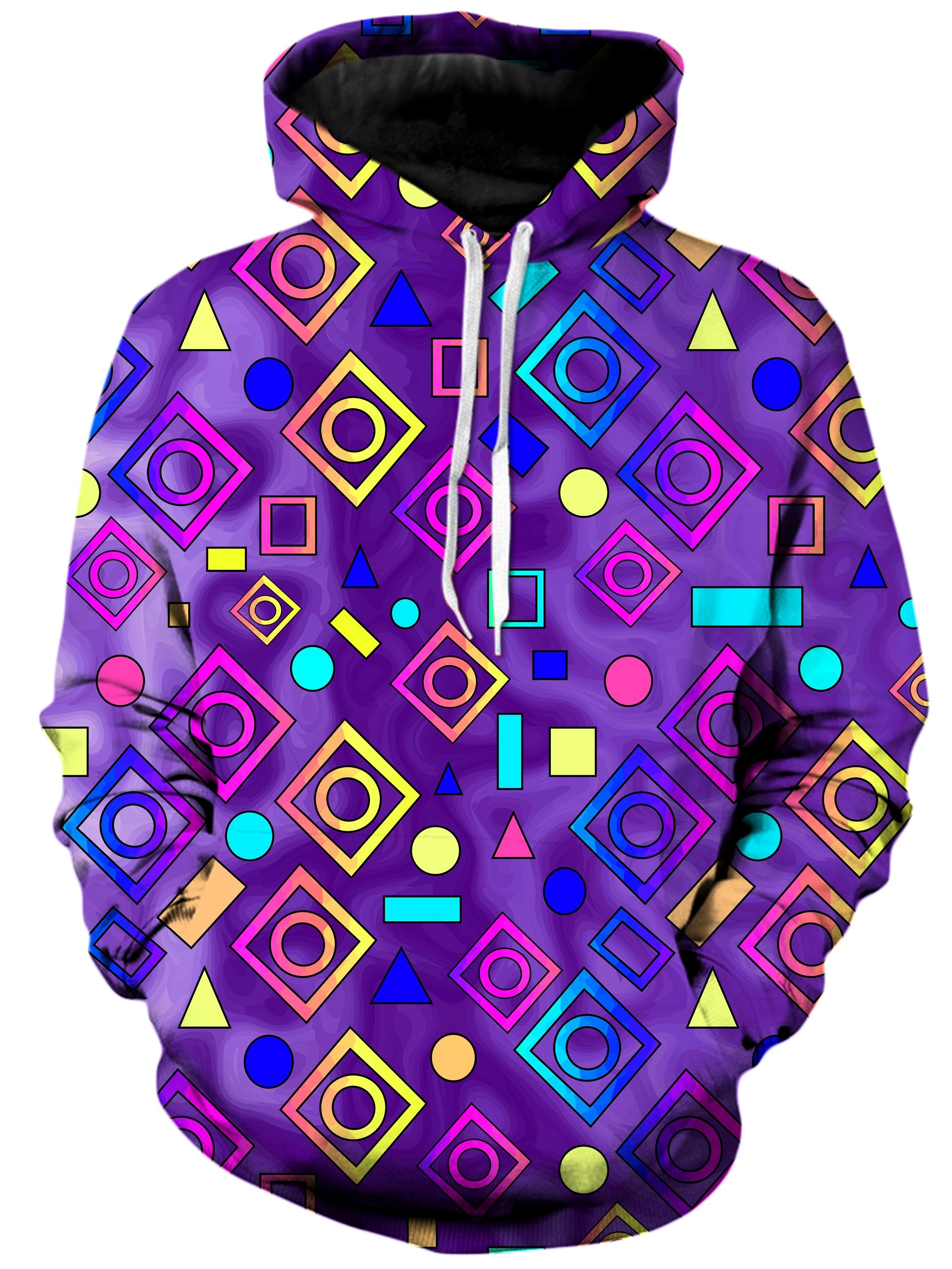 Geometric On Purple Unisex Hoodie