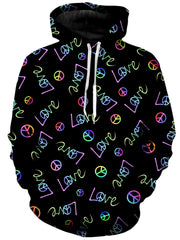 Peace and Love Unisex Hoodie