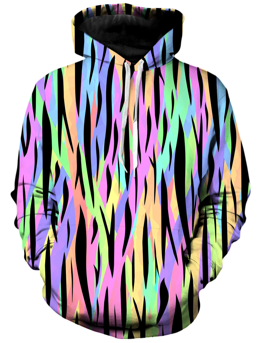 Psychedelic Tiger Stripes Unisex Hoodie Sartoris Art Epic Hoodie