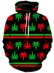 Red And Green Festive Bud Unisex Hoodie