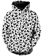 Snow Leopard Print Unisex Hoodie Sartoris Art Epic Hoodie