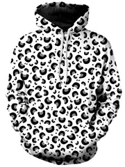 Snow Leopard Print Unisex Hoodie