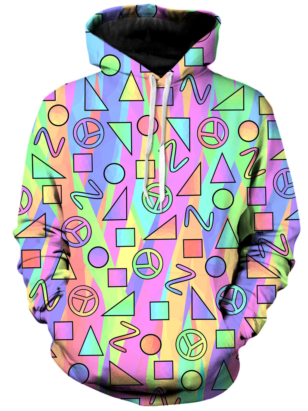 Trippy Retro Peace Signs Unisex Hoodie Sartoris Art Epic Hoodie