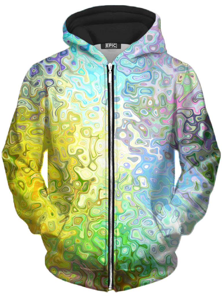 Sartoris Art - Color Jumble Unisex Zip-Up Hoodie