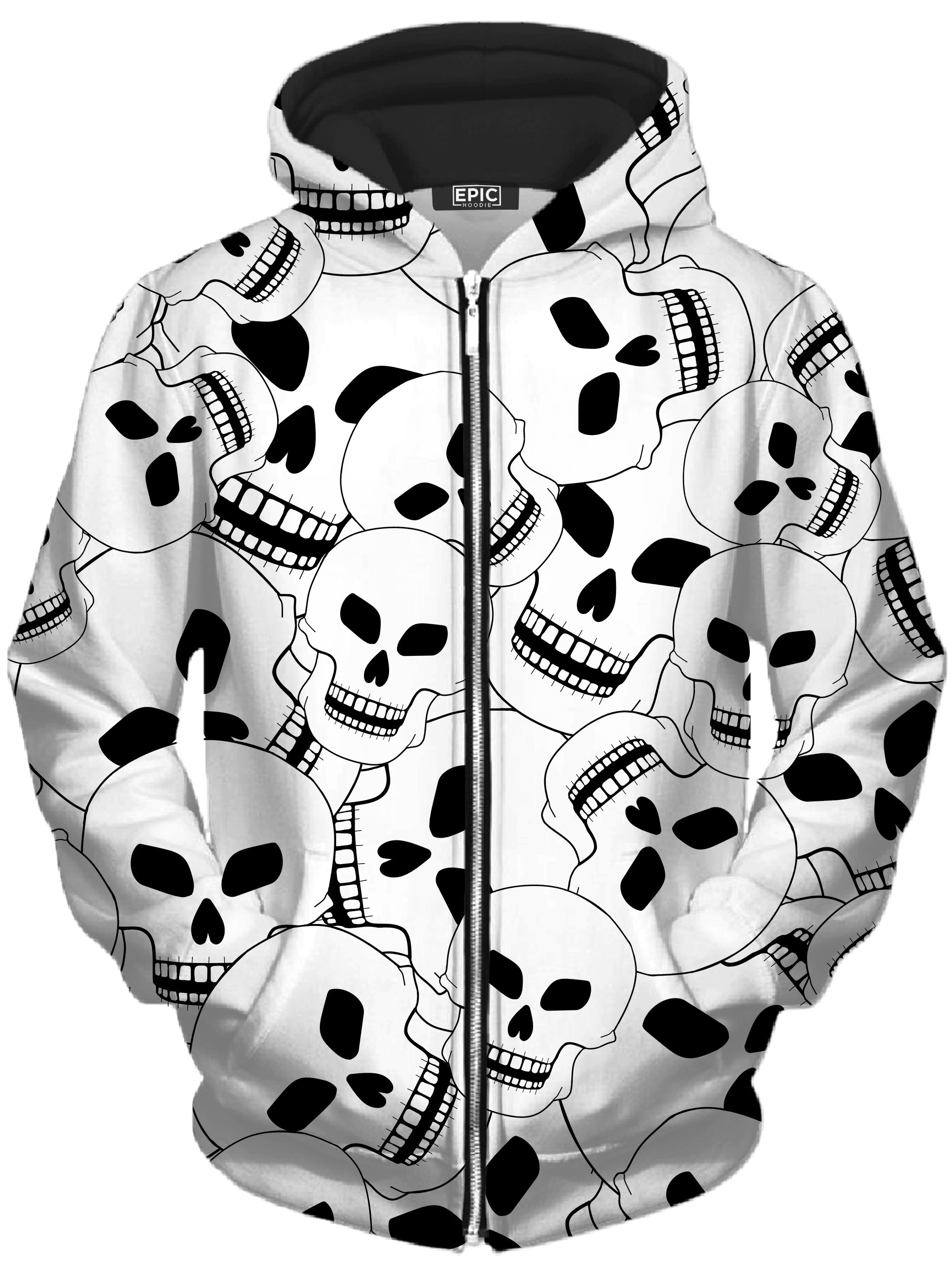 Skull Lovers 2 Unisex Zip-Up Hoodie