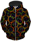Swirl Abstract Unisex Zip-Up Hoodie