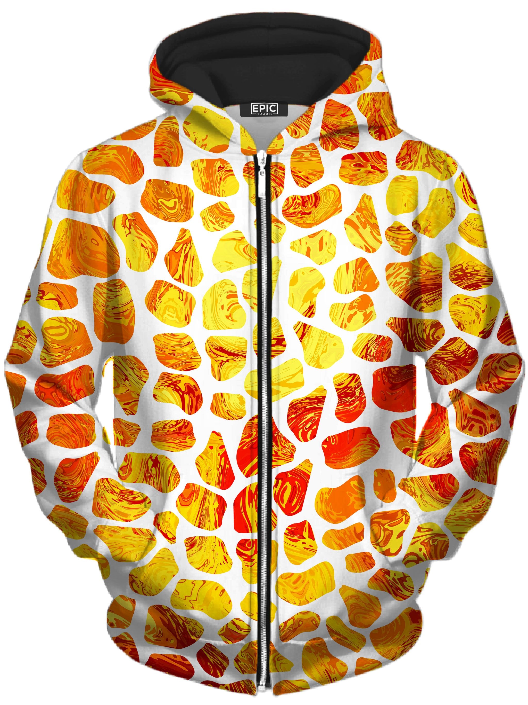 Giraffe Pattern Unisex Zip-Up Hoodie