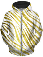 Gold Safari Unisex Zip-Up Hoodie Sartoris Art Epic Hoodie