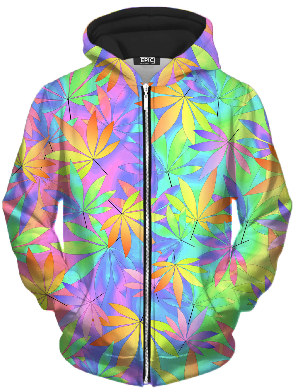 Take a Little Trip with Weed Unisex Zip-Up Hoodie