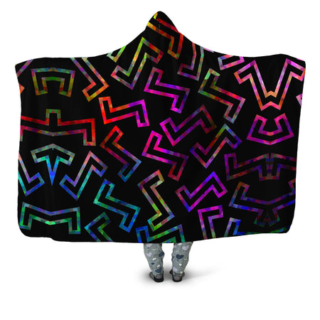 Sartoris Art - Sparkle Geometric Hooded Blanket