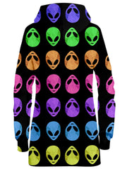 Alien Pattern Hoodie Dress