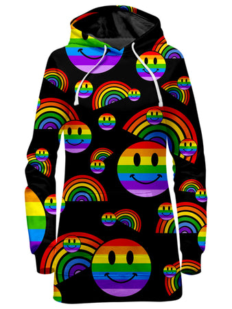 Sartoris Art - Rainbow Love Hoodie Dress