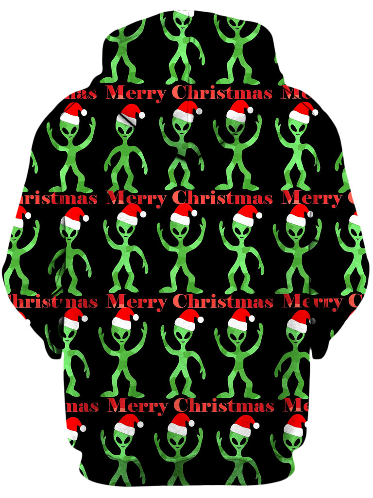 Alien Christmas Unisex Zip-Up Hoodie