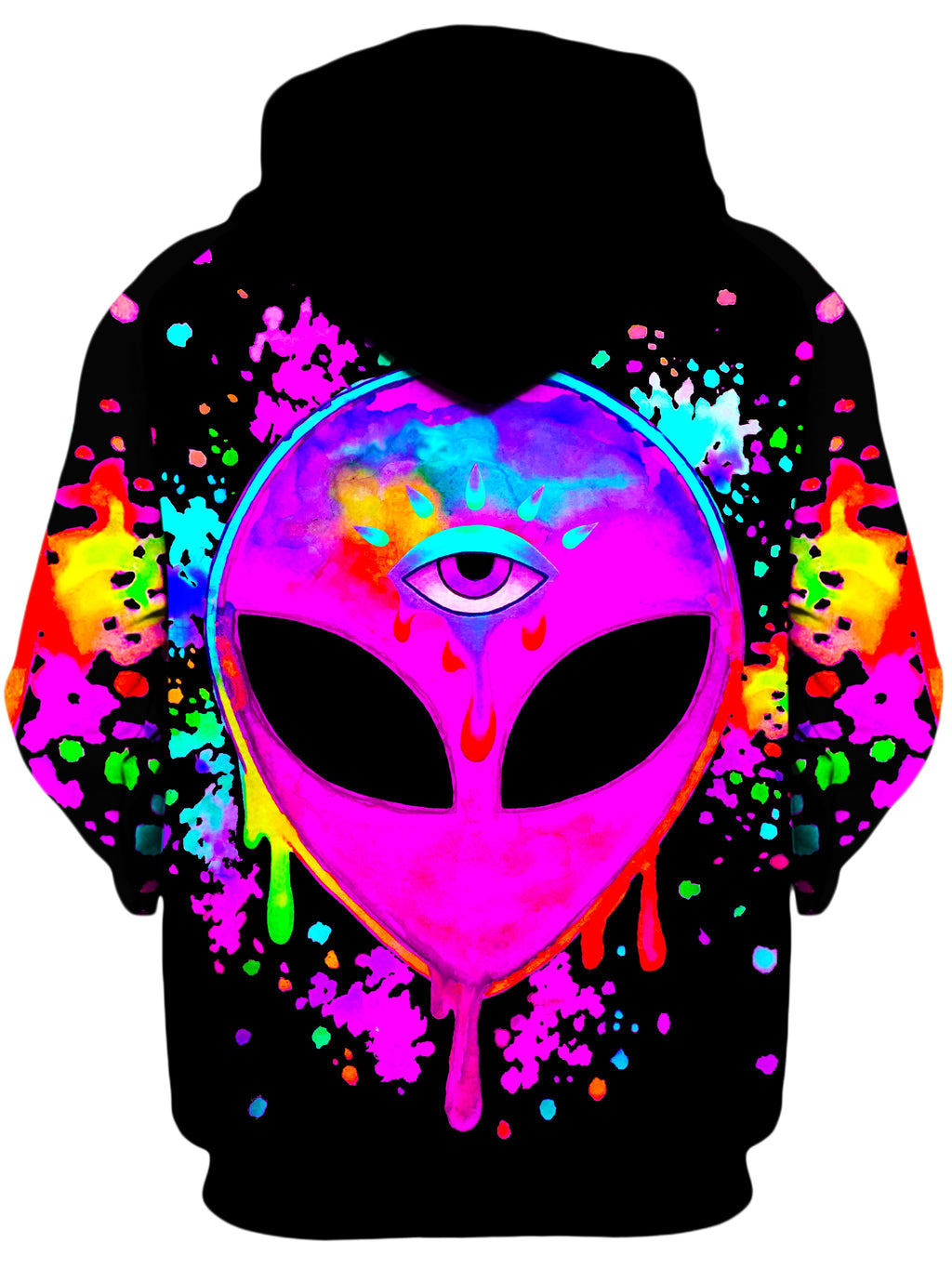 Splatter Alien Pink Unisex Hoodie, BrizBazaar, T6 - Epic Hoodie
