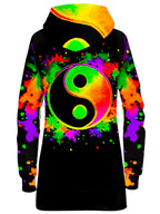 Splatter Yin Yang 2 Hoodie Dress BrizBazaar Epic Hoodie
