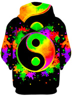 Splatter Yin Yang 2 Unisex Zip-Up Hoodie BrizBazaar Epic Hoodie
