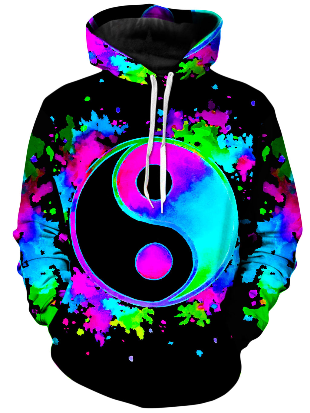 Splatter Yin Yang 3 Unisex Hoodie, BrizBazaar, T6 - Epic Hoodie