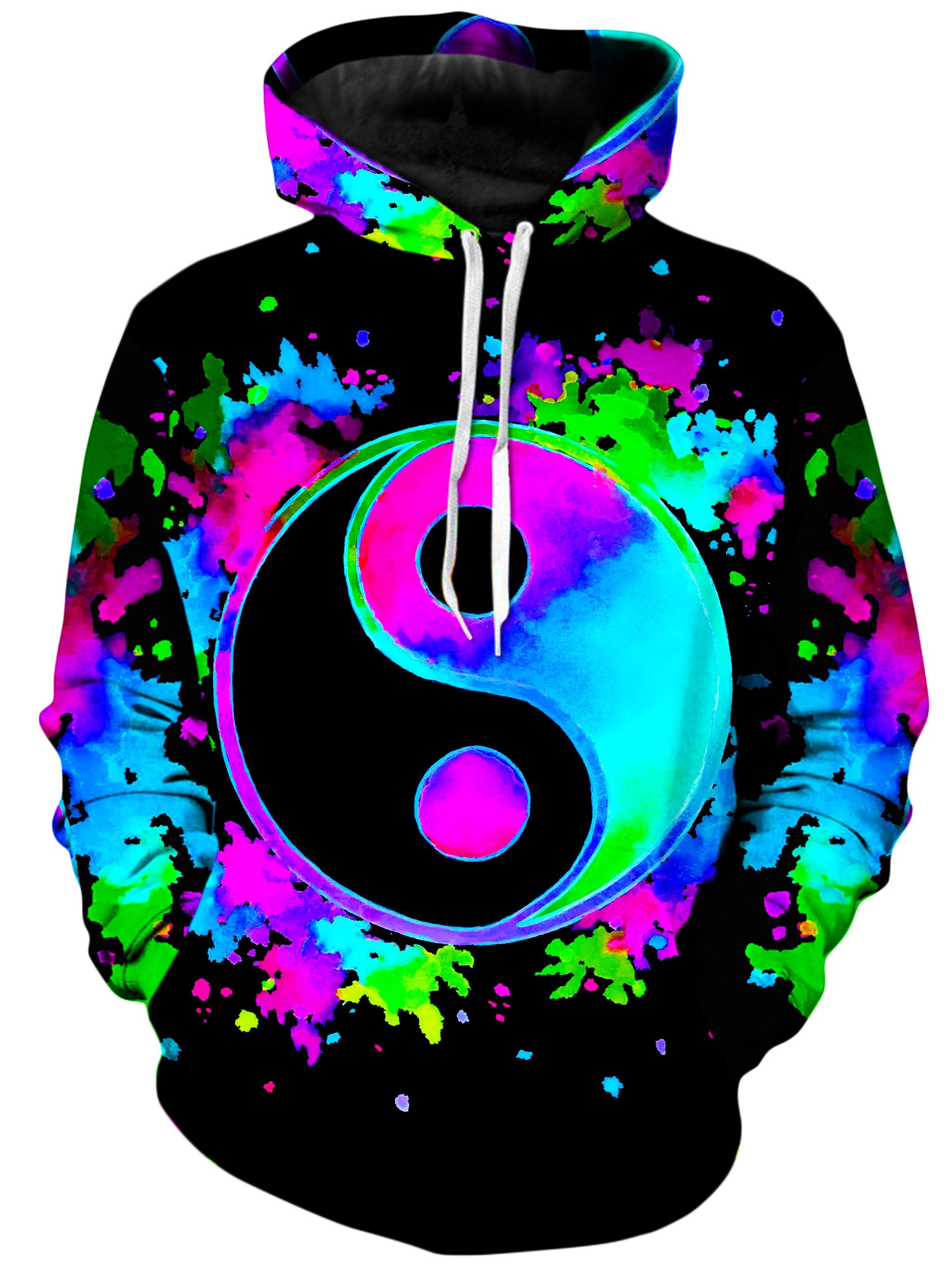 Splatter Yin Yang 3 Unisex Hoodie, BrizBazaar, T6 - Epic Hoodie