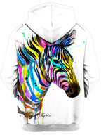 Zebra Bunt Unisex Zip-Up Hoodie Svenja Jodicke Epic Hoodie