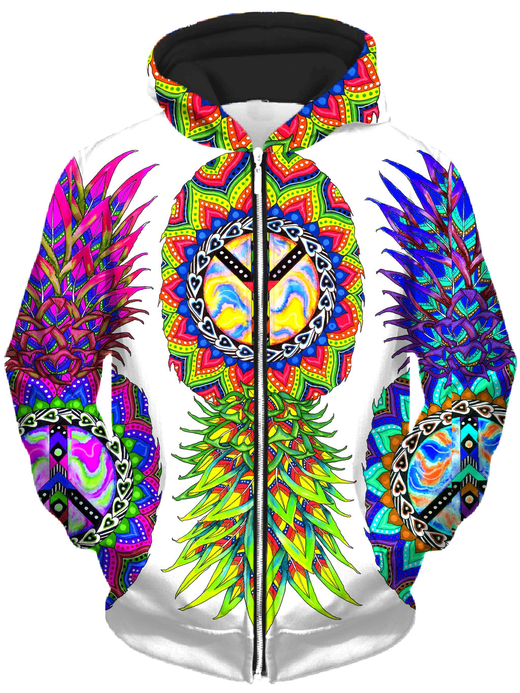 Ananas Trio Unisex Zip-Up Hoodie, Svenja Jodicke, T6 - Epic Hoodie