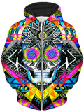 Suger Skull Unisex Zip-Up Hoodie, Svenja Jodicke, T6 - Epic Hoodie
