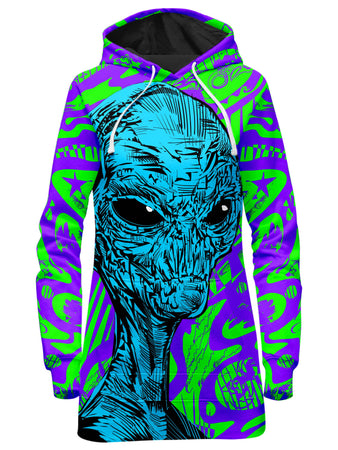 Technodrome - Alien Hoodie Dress