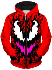 Carnage Unisex Zip-Up Hoodie, Technodrome, T6 - Epic Hoodie