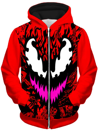 Technodrome - Carnage Unisex Zip-Up Hoodie