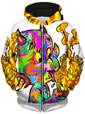 Devil Unisex Zip-Up Hoodie, Technodrome, T6 - Epic Hoodie